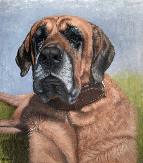 Farida, Tosa Inu, 34x29.5 cm