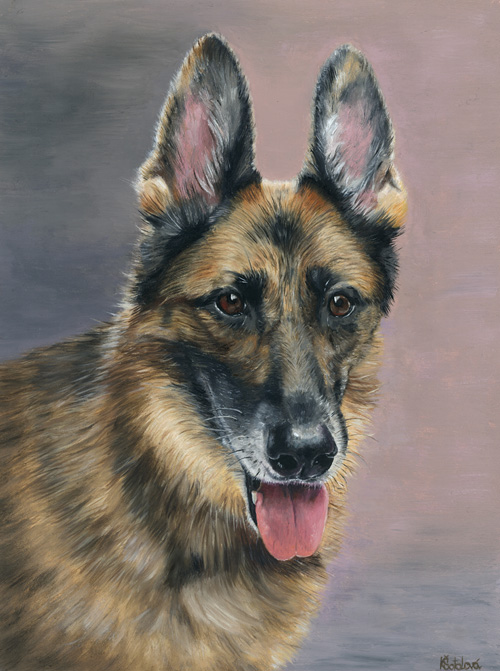Neely, German shepherd, 30x23 cm
