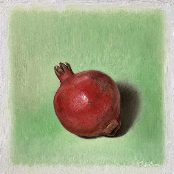 Red & Green, 20x20 cm SOLD