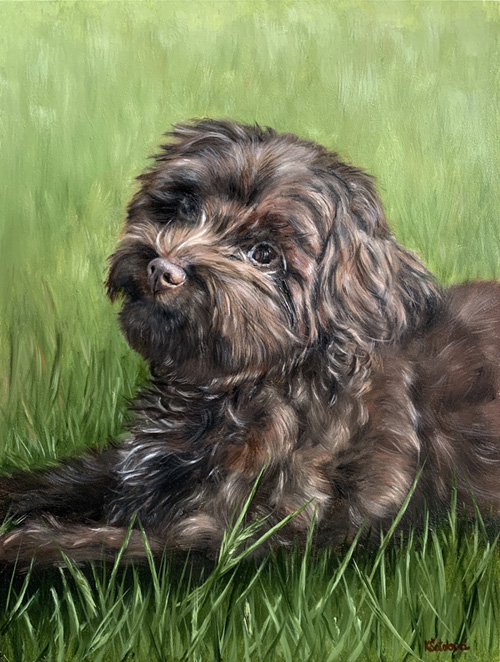 Bertík, Russian bolonka, 30x23 cm